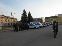 25 сентября на центральной площади города Демидов был проведен показательный строевой смотр - фото - 7