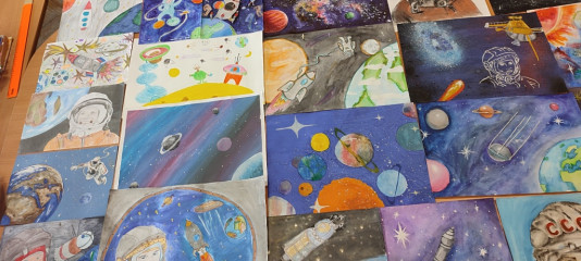 приняли участие в региональном конкурсе детских творческих работ «Удивительный мир космоса» - фото - 8